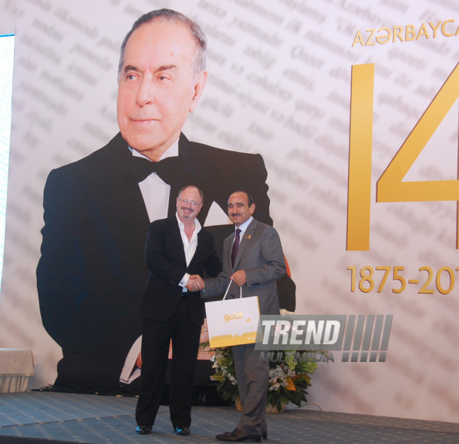 Media representatives receive awards in accordance with Azerbaijani president’s order. Baku, Azerbaijan, Jule 22, 2015